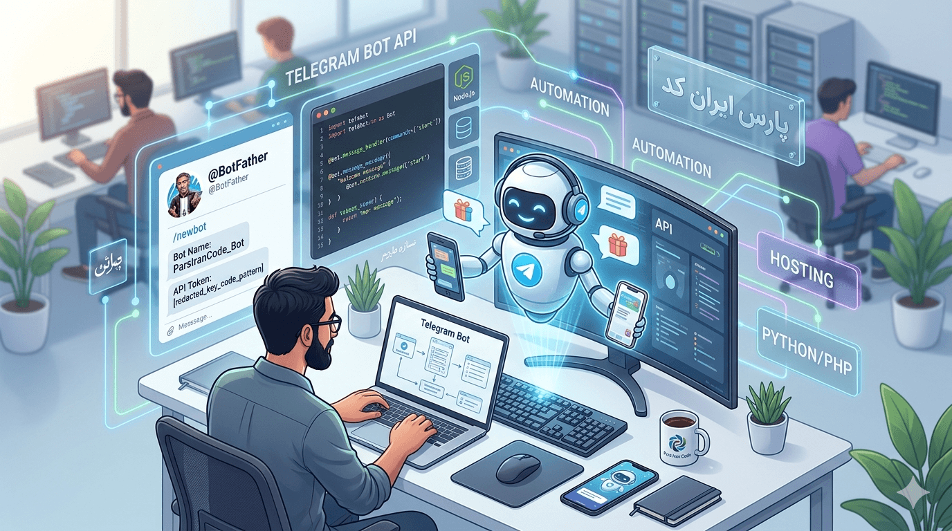 چگونه یک ربات تلگرام بسازیم؟ (راهنمای جامع و عملی از صفر تا صد)