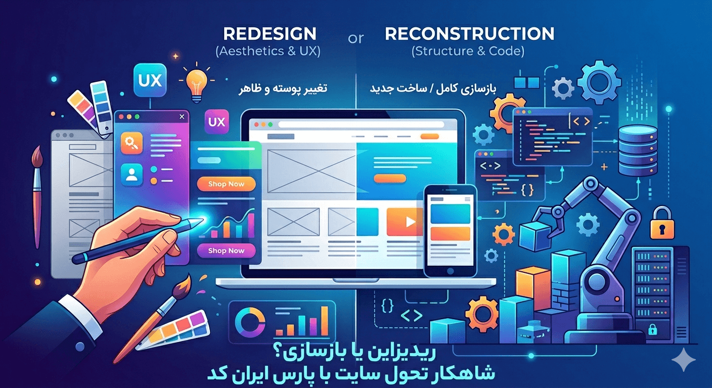 ریدیزاین یا بازسازی؟ چه زمانی به طراحی سایت مجدد و ساخت سایت جدید نیاز داریم؟