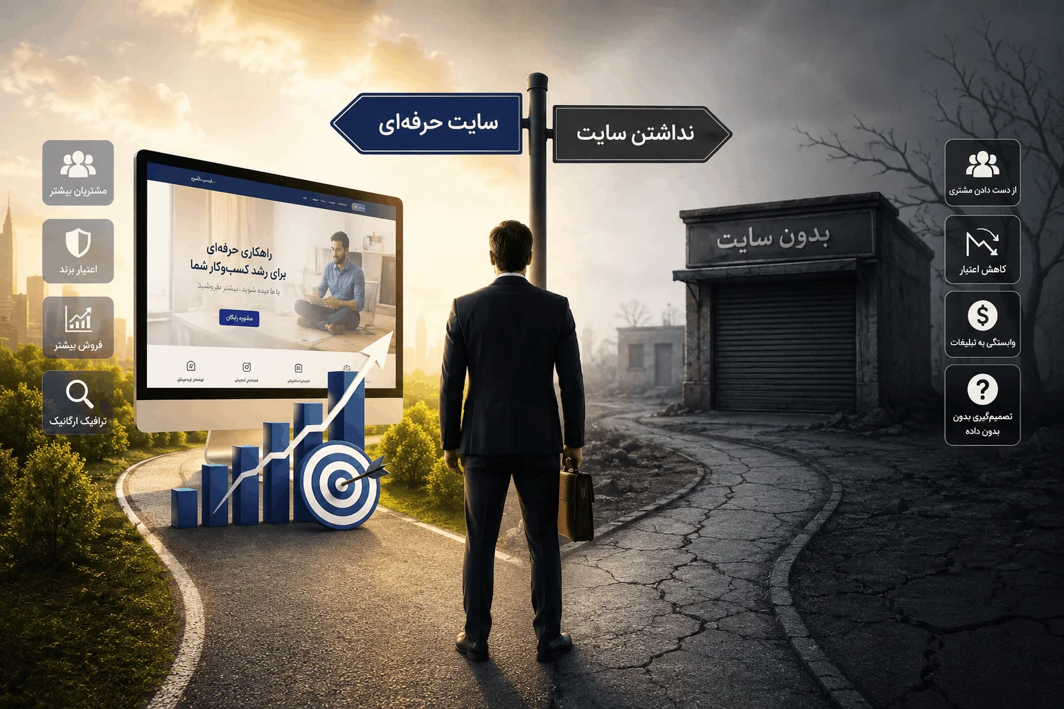 هزینه واقعی نداشتن سایت حرفه‌ای: چه چیزی را هر روز از دست می‌دهید؟
